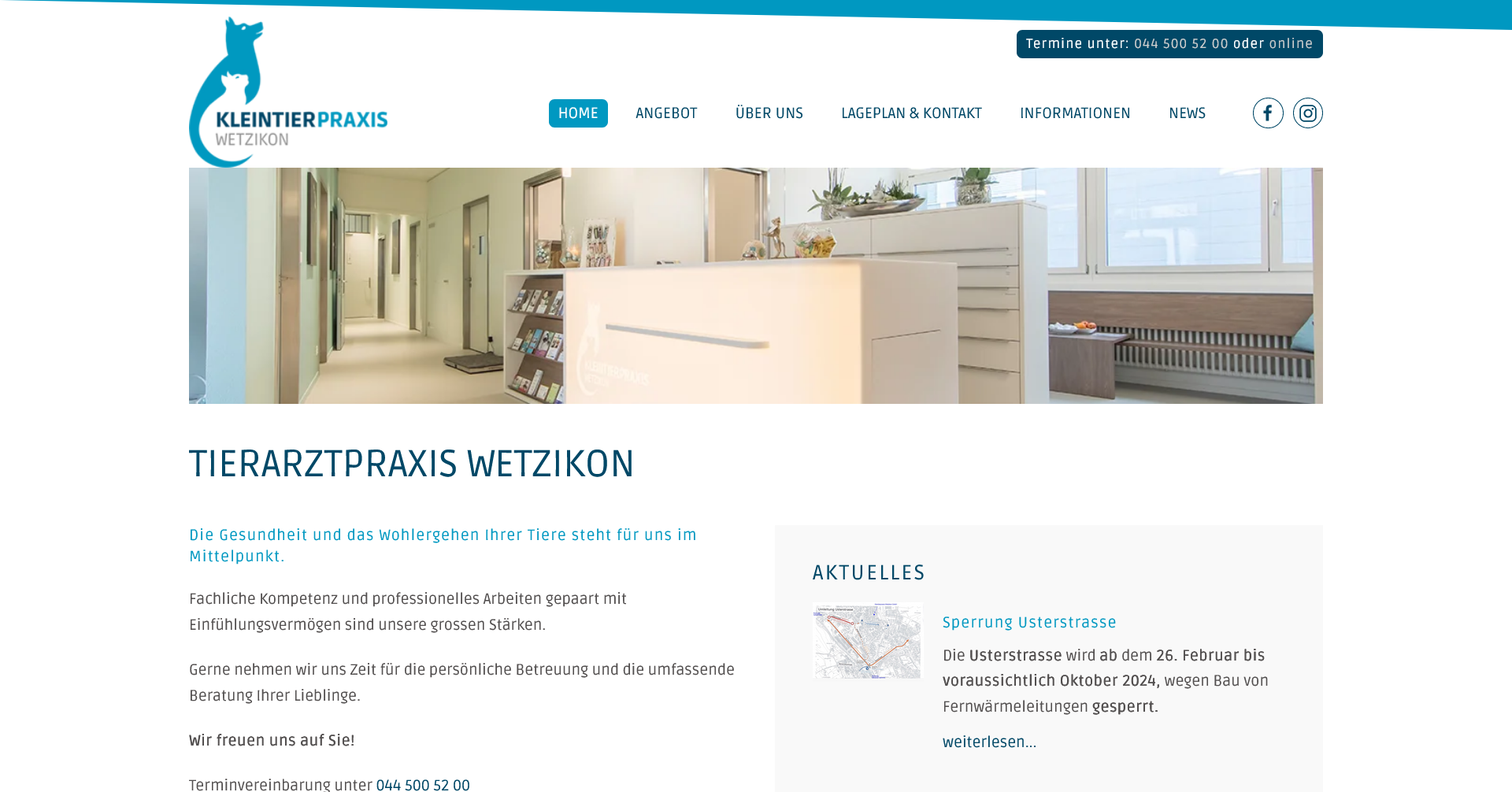 Website für Tierarztpraxis