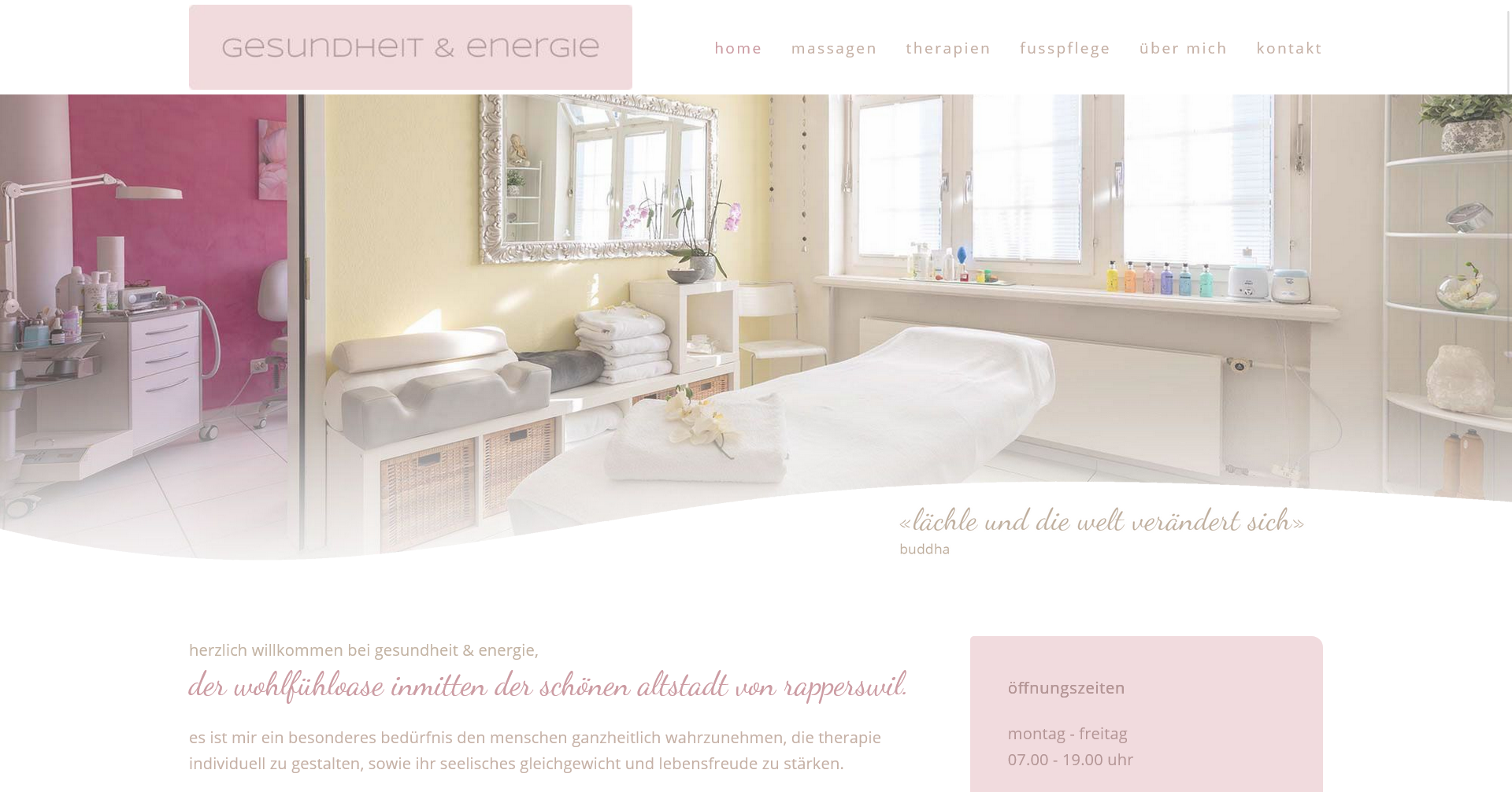 Joomla Website Referenz Gesundheitspraxis