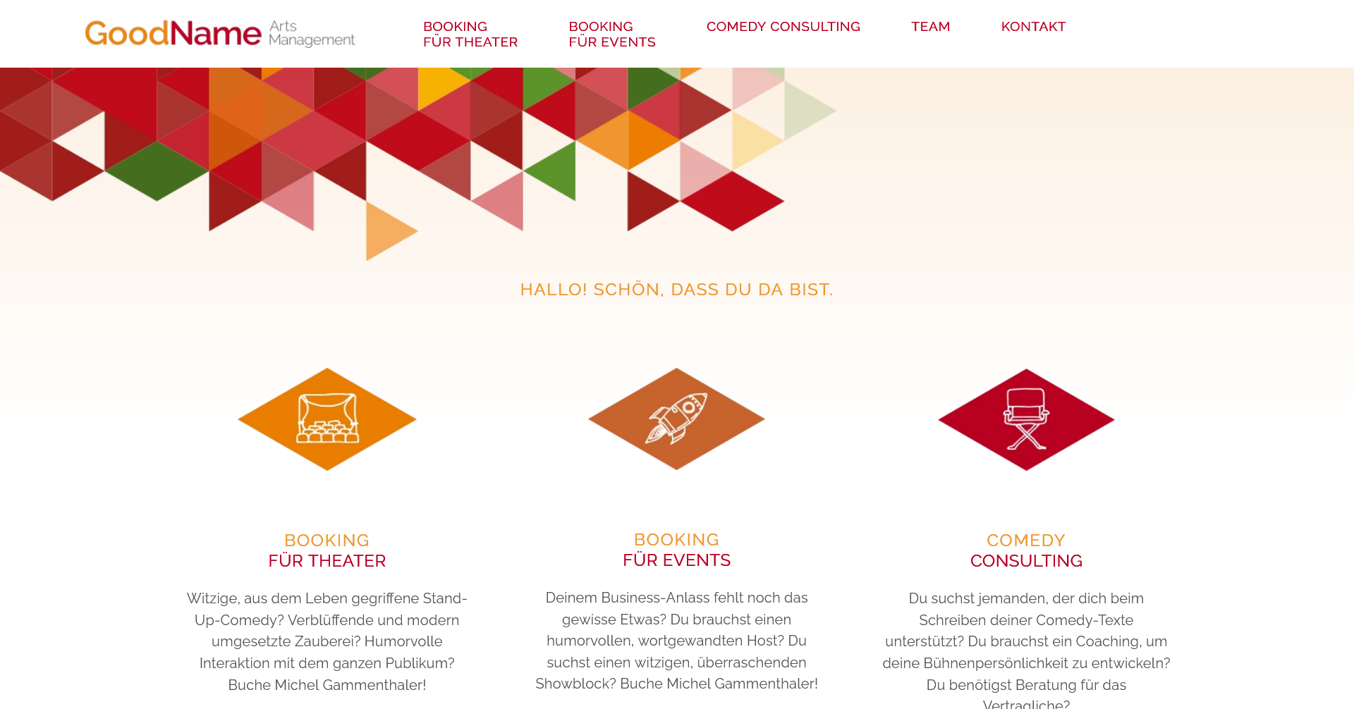 Website Referenz Künstler Management