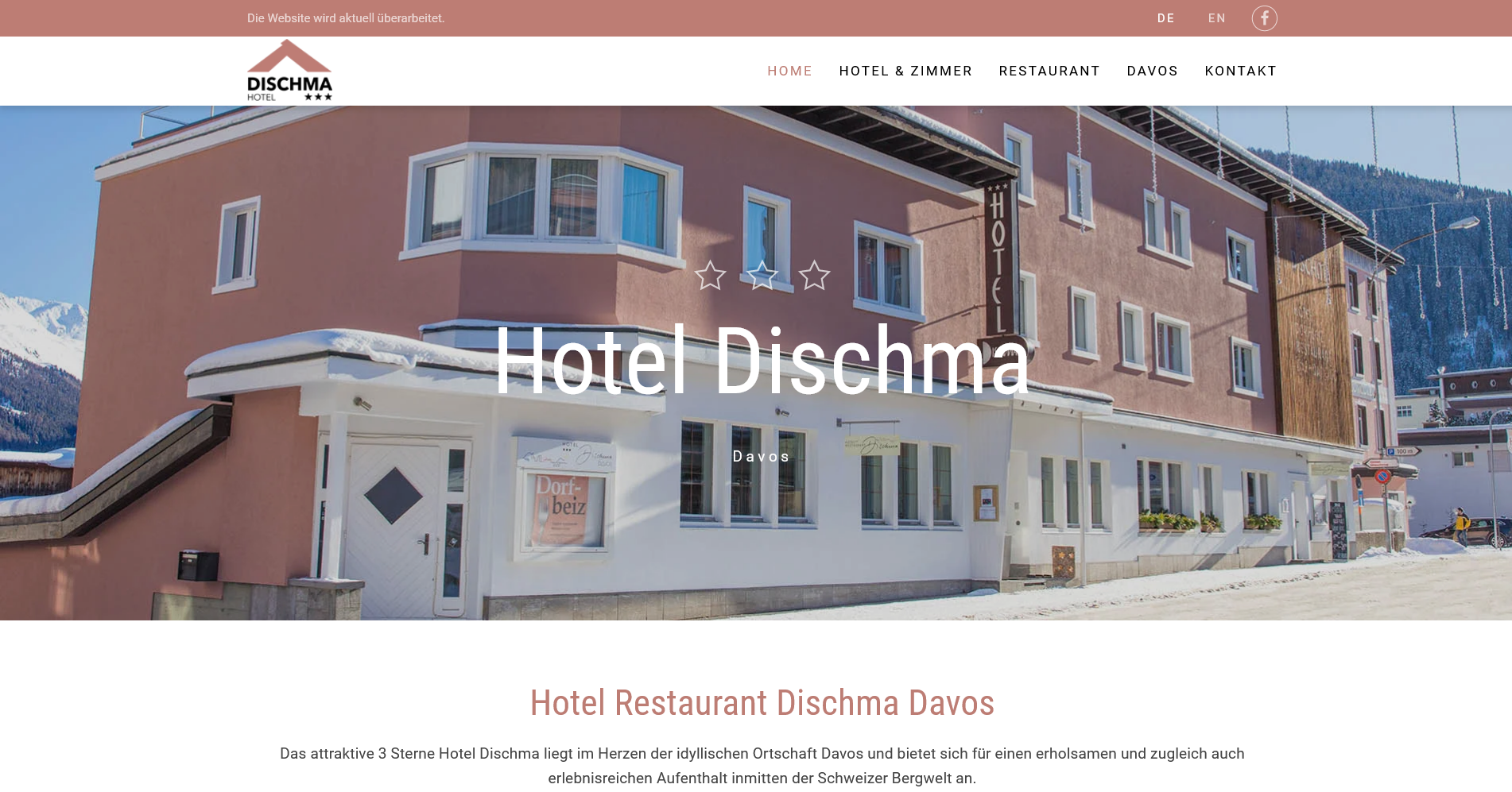 Website für Hotel