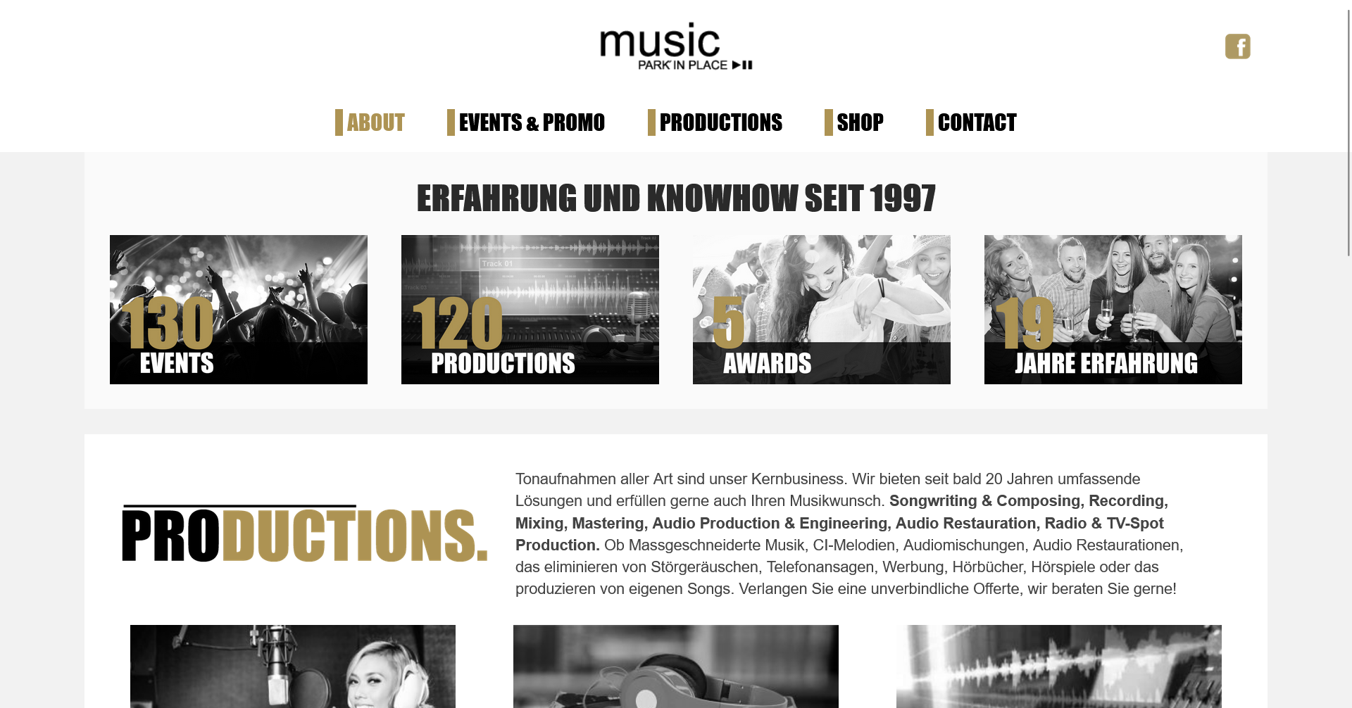 Website für Musikproduzent