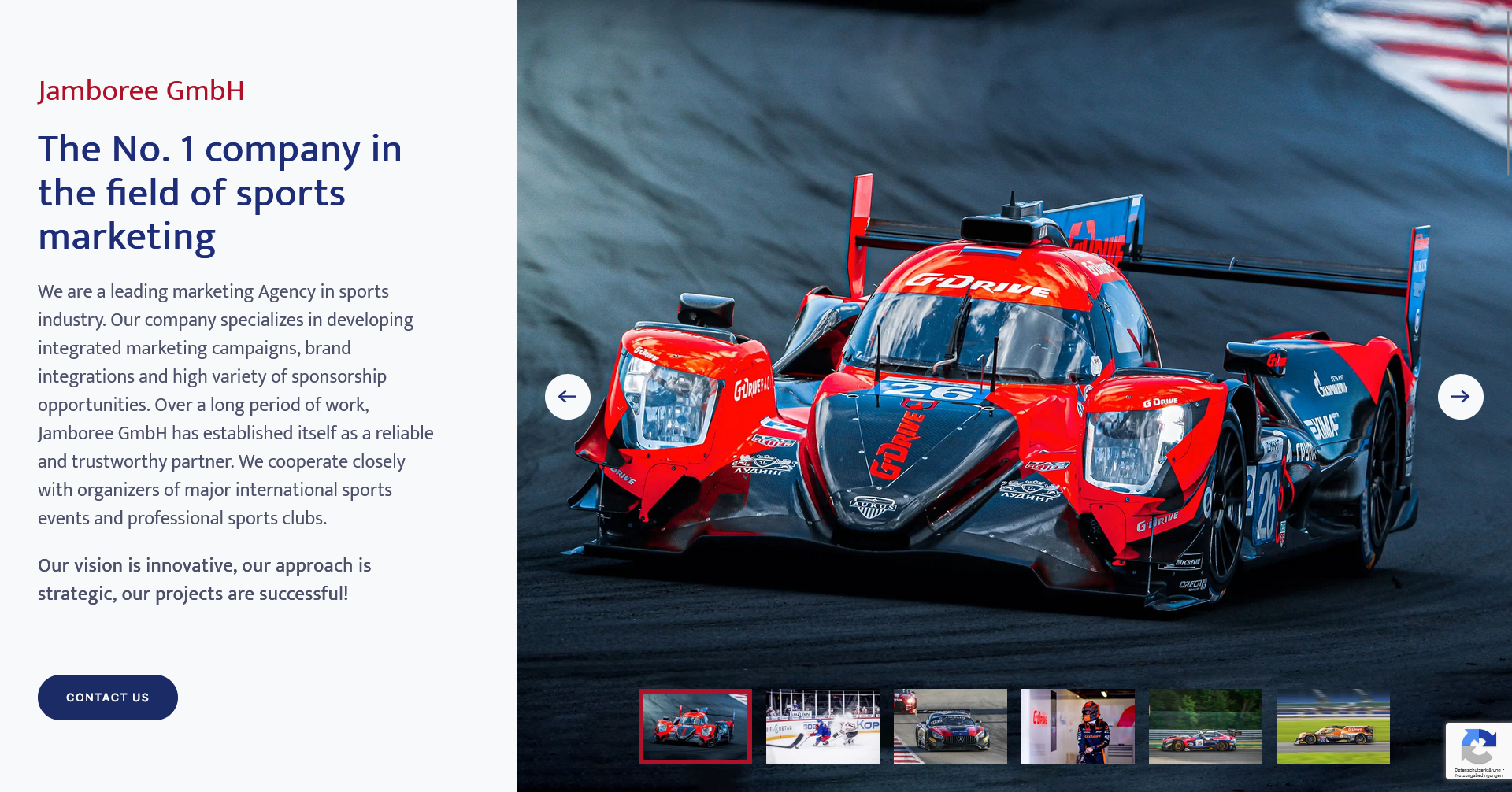 Website für Sport Marketing