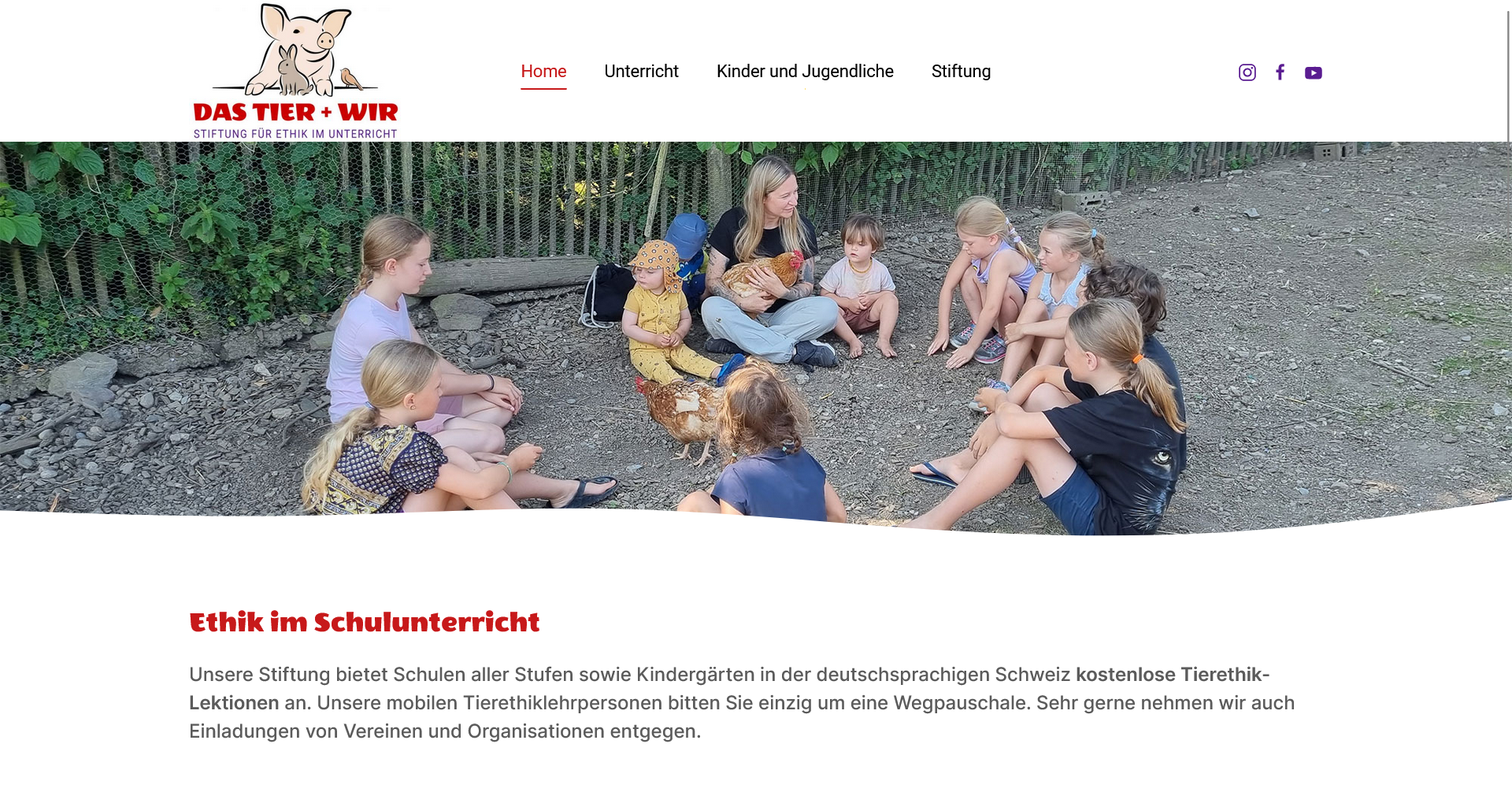 Website für Stiftung