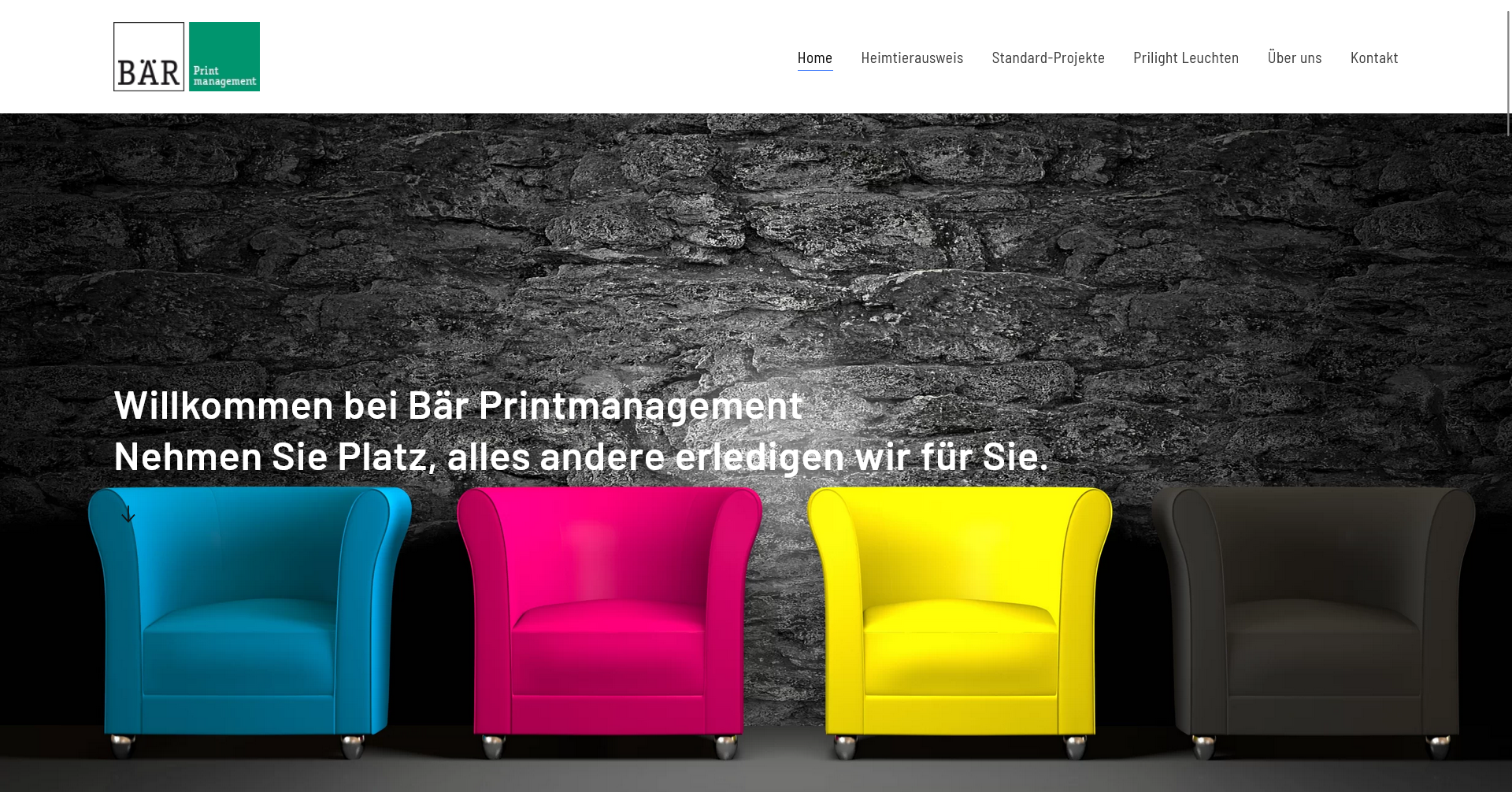 Website für Druckerei