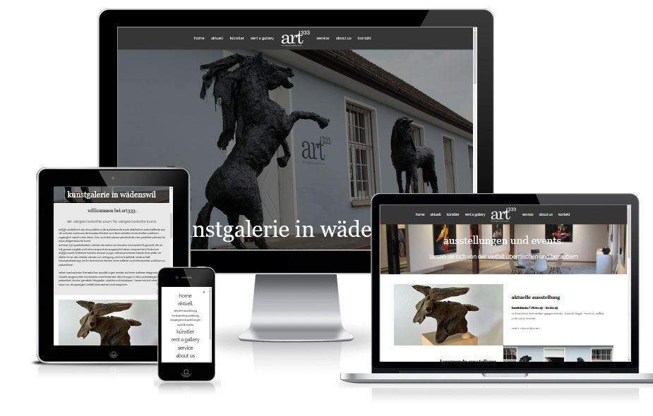 Neue Website für Kunstgalerie