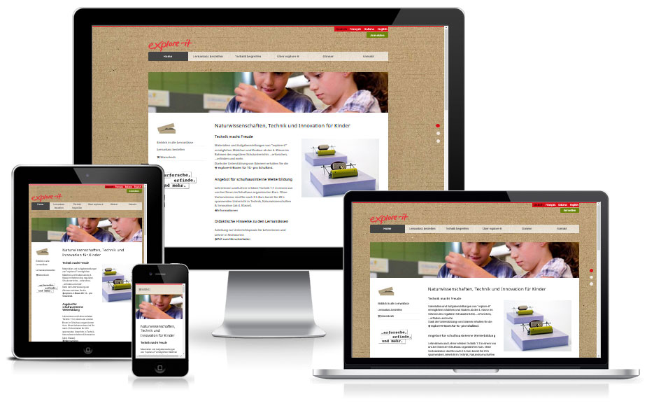 Website Referenz - Naturwissenschaften