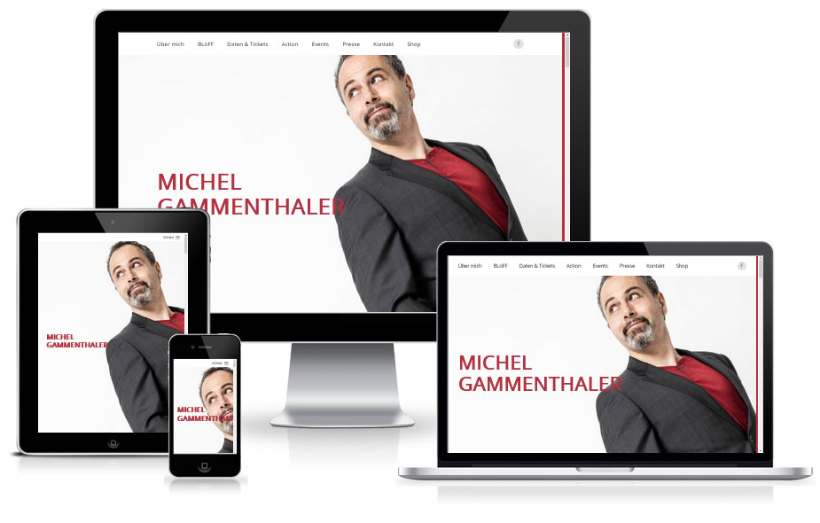 Neue Website für Michel Gammenthaler
